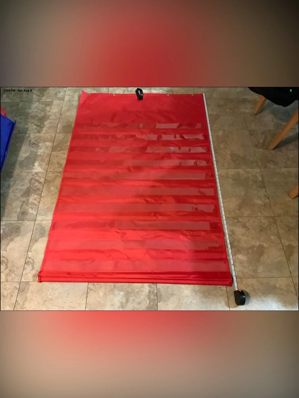 Red pocket chart Carson Dellosa 52 x 34
